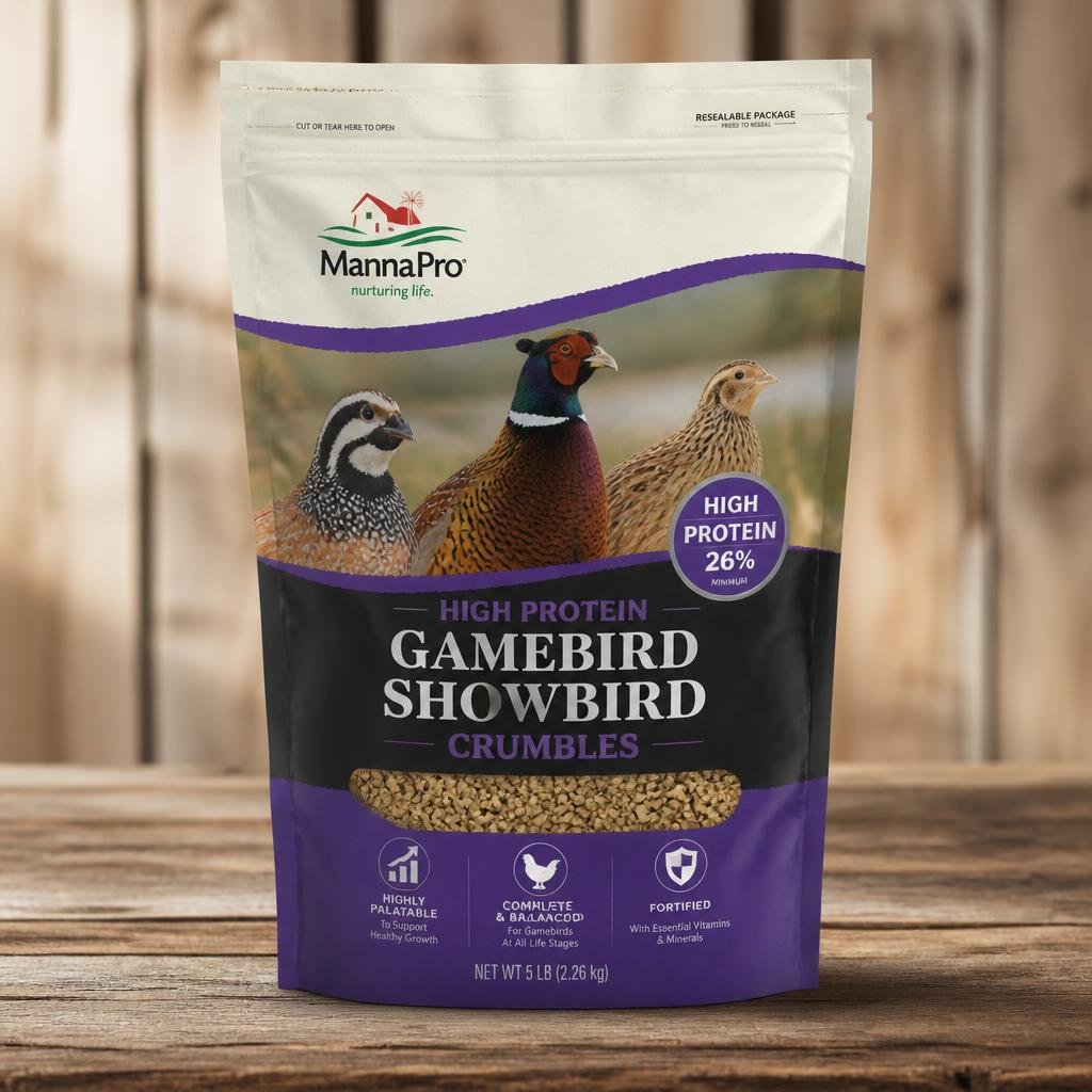Manna Pro high protein gamebird showbird crumbles