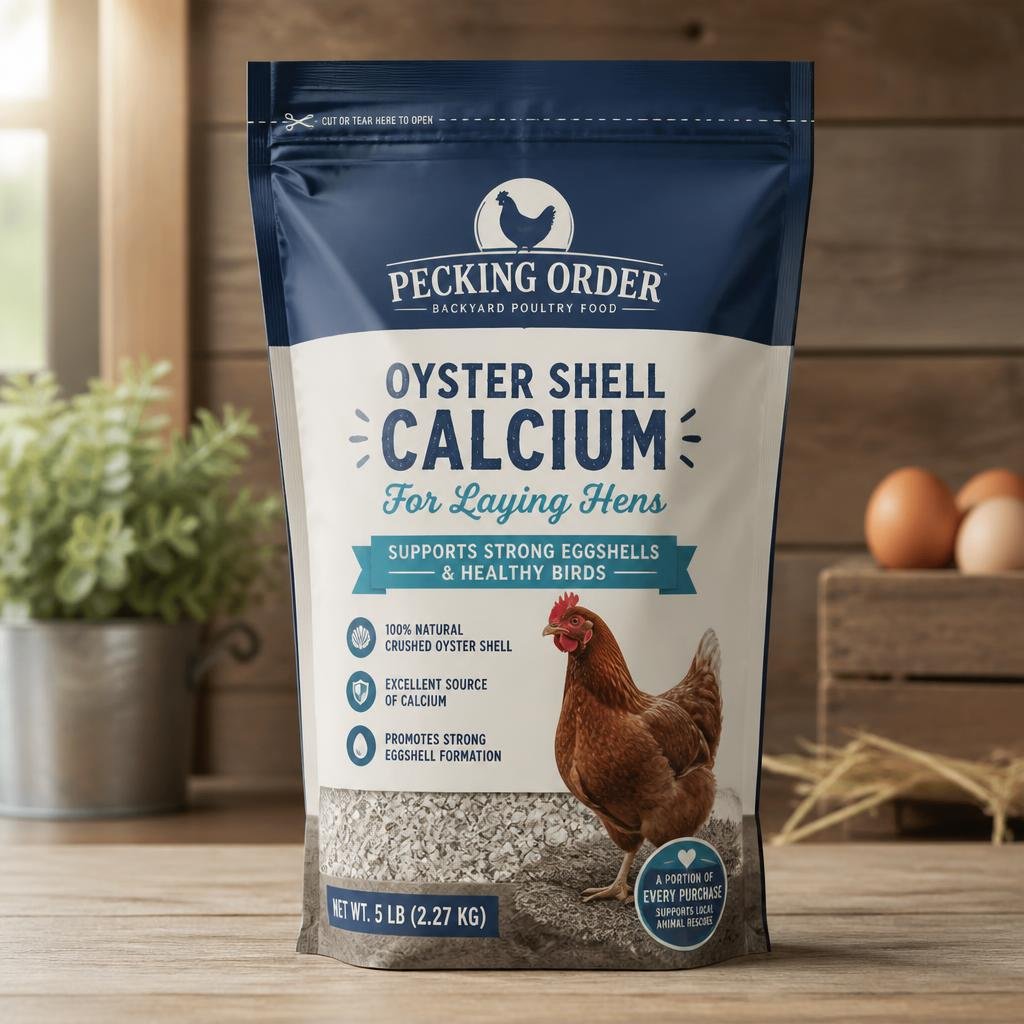 Pecking Order oyster shell calcium for laying hens Pecking Order oyster shell calcium for laying hens